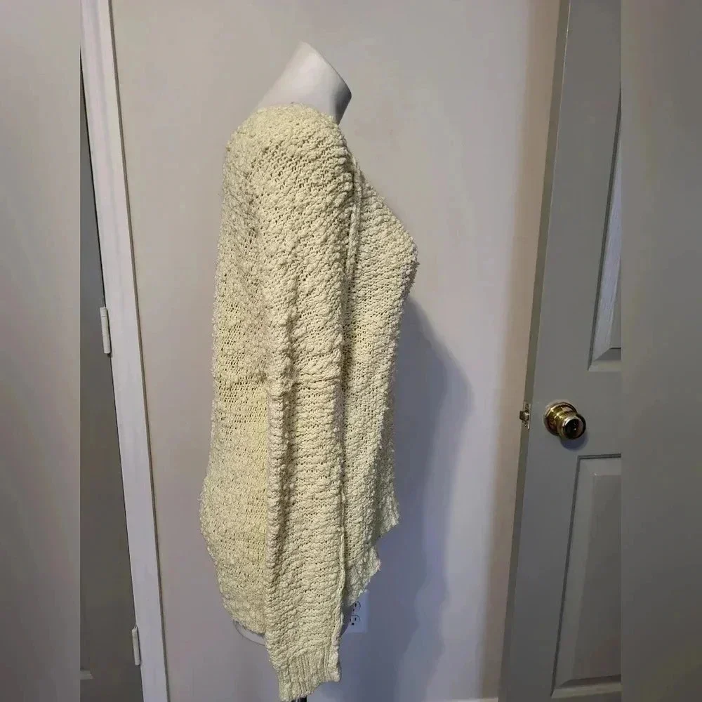Free People Songbird Boucle Nubby V-Neck Sweater(S)